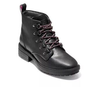 Cole Haan Briana Grand Lace-Up Hiker Boots - like-new condition
